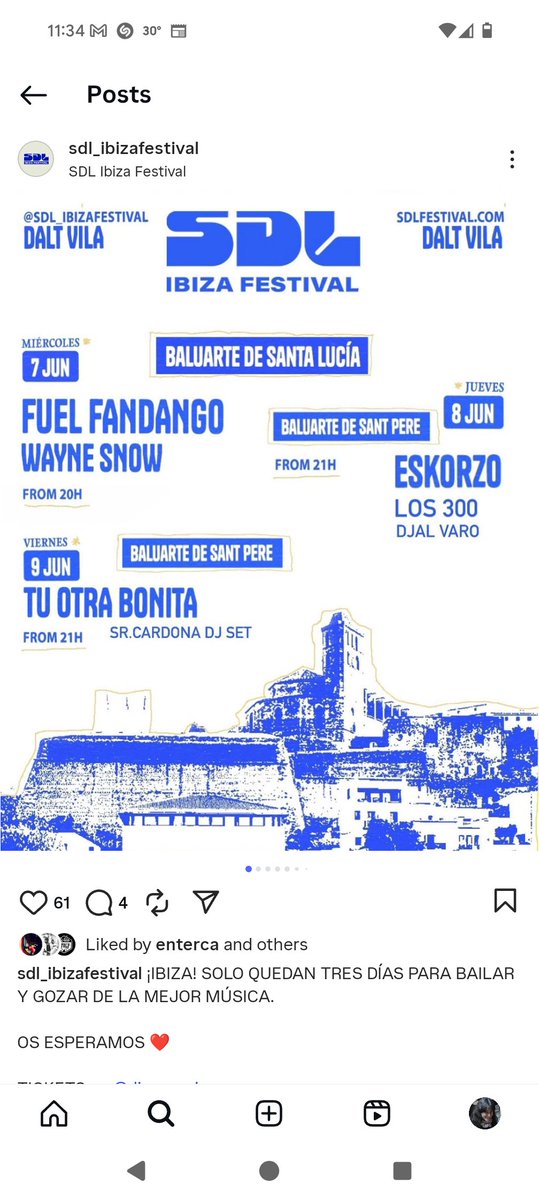 montirurit's tweet photo. @CriadoEnterado En #Ibiza hay un festival chiquito,#SueñosDeLibertad. Al ser una isla pequeña cuesta mucho traer música y cultura, pero aún así, han venido muchxs grandes artistas como #Amaral #DePedro #Amparanoia #Zenet #ElKanka y un largo etcétera. Espero que siga por muchos años más🤗🎶❤️ https://t.co/yB1DEjP5K5