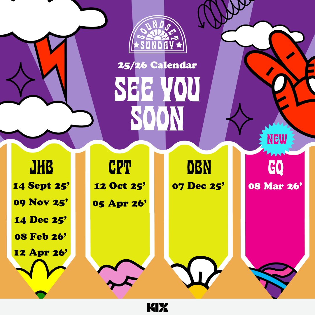 [Season Calendar] 

We are happy to announce the Soundset Sunday calendar for the 25/25 season. We are happy to be home and are excited to create new memories in a different city.

Make the necessary plans, and we will see you outside for a great season ❤️‍🔥