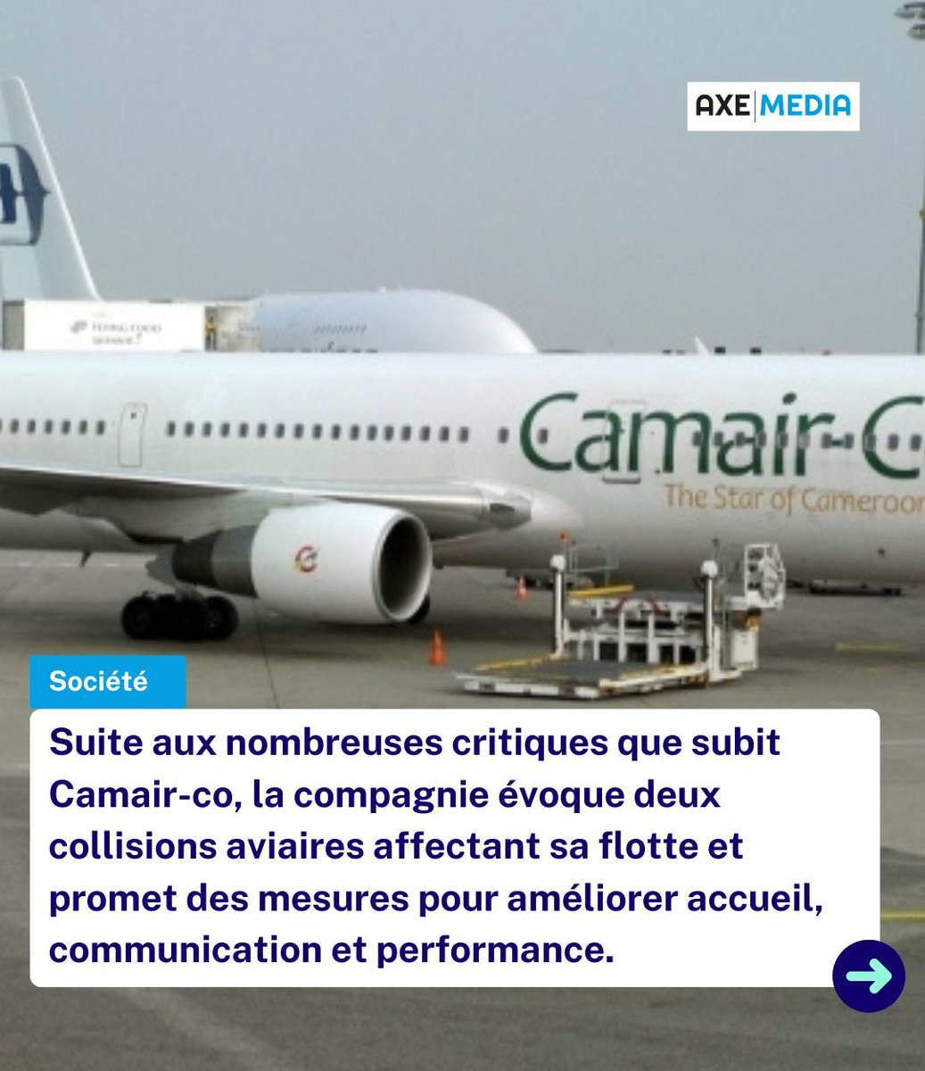 axemedia2023's tweet photo. ✈ Camair-Co multiplie retards et annulations, provoquant la colère de passagers comme Kareyce Fotso, abandonnée à plusieurs reprises en aéroport.

😡 De nombreux voyageurs disent avoir vécu les mêmes scènes, aggravant le problème de mobilité intérieure au Cameroun.

📄 La compagnie s’excuse, et dit que des oiseaux sont entrés en collision avec ses appareils. Elle promet des mesures pour mieux informer et renforcer sa flotte.

Source: Ecomatin ©Ecomatin