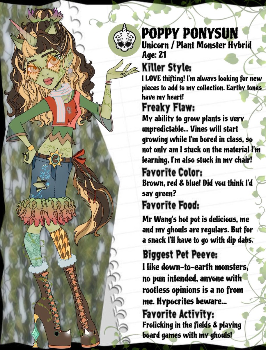 afterGEZELLE's tweet photo. another friend as a monster high character!! this one took so long cuz i added so many details #monsterhigh #monsterhighoc #digitalart 💖💖 https://t.co/Jn3EluoQBE