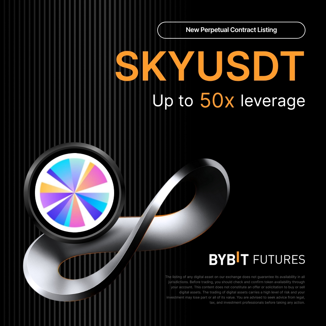 BybitPlus's tweet photo. 🚀 $SKYUSDT Perpetual Contract is now LIVE on Bybit Contract with @SkyEcosystem!

Trade $SKY with up to 50x Leverage: https://t.co/zANHbARDEk https://t.co/aNwTzB18ou