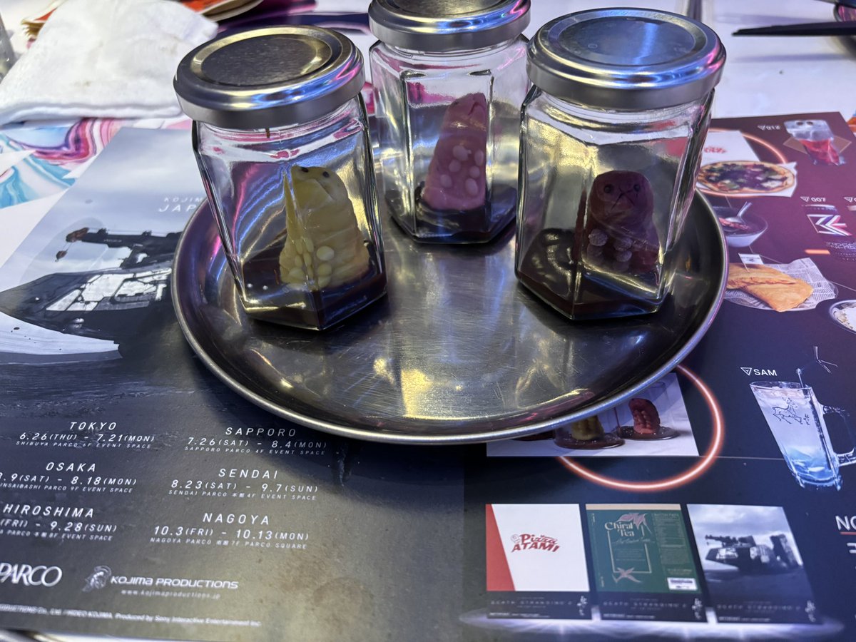 EASei's tweet photo. 渋谷パルコのデスストコラボメニュー、行ってきました‼️
#DEATHSTRANDING2 #米とサーカス #pizzaatami https://t.co/CIhcg4SIfN