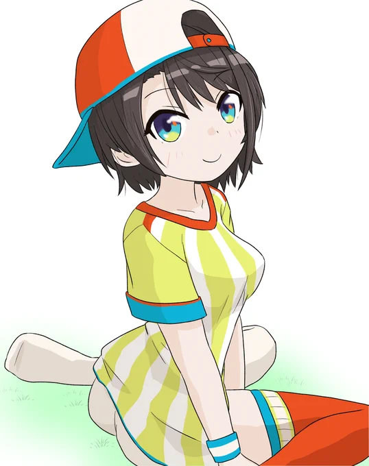 ぺたん座りしてもイイですかイイですよね! #プロテインザスバル