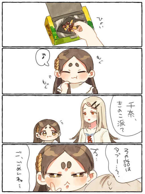倉本千奈ときのこたけのこの話 