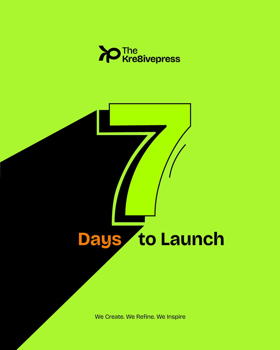 TheKre8ivepress's tweet photo. Only 7 days left!
The Kre8ivepress is almost here💃🏻
If you're a Beginner or Intermediate level creative in;
📌Graphic Design
📌Motion Graphics &
📌Video Editing
Click on the link in our bio to sign up and join the waitlist!
#LaunchingSoon #CreativeComunity https://t.co/YKxOcVFbeq