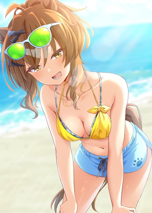 水着ジャングルポケット  
#umamusume 