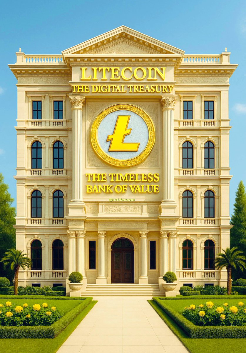 Ⓜ️🏦 #LITECOIN ( $LTC) – THE DIGITAL TREASURY – THE TIMELESS BANK OF VALUE

In a world where currency value declines and trust weakens, #Litecoin ( $LTC) stands as the ultimate vault of value — finite, immune to manipulation, engineered for speed, security, and sovereign wealth.