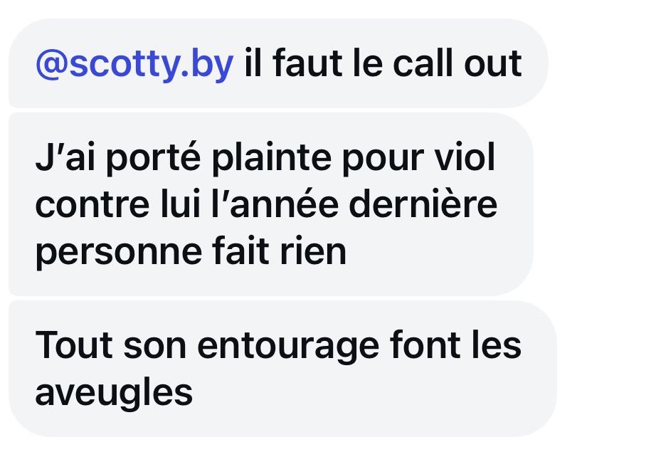 Cr0queuse's tweet photo. 🚨 https://t.co/ey6T2rNo47 AGRESSEUR -
Témoignage,
Pitié, revenez la liste rouge, on doit se faire justice nous-mêmes en attendant https://t.co/QkIe30iJBe