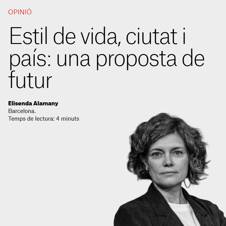 Elisenda Alamany (@elisendalamany) on Twitter photo 𝗘𝗹 𝗳𝘂𝘁𝘂𝗿 𝗻𝗼 𝗲𝘀 𝗰𝗼𝗻𝘀𝘁𝗿𝘂𝗲𝗶𝘅 𝗱𝗲𝘀 𝗱𝗲 𝗹𝗮 𝗿𝗲𝗮𝗰𝗰𝗶ó, 𝘀𝗶𝗻ó 𝗱𝗲𝘀 𝗱𝗲𝗹 𝗱𝗲𝘀𝗶𝗴.
✒️ Avui reflexiono a <a href="/elnacionalcat/">ElNacional.cat</a> sobre com podem vincular projecte nacional i el nostre estil de vida.
📲 Article: tuit.cat/p2W3E 𝗘𝗹 𝗳𝘂𝘁𝘂𝗿 𝗻𝗼 𝗲𝘀 𝗰𝗼𝗻𝘀𝘁𝗿𝘂𝗲𝗶𝘅 𝗱𝗲𝘀 𝗱𝗲 𝗹𝗮 𝗿𝗲𝗮𝗰𝗰𝗶ó, 𝘀𝗶𝗻ó 𝗱𝗲𝘀 𝗱𝗲𝗹 𝗱𝗲𝘀𝗶𝗴.
✒️ Avui reflexiono a <a href="/elnacionalcat/">ElNacional.cat</a> sobre com podem vincular projecte nacional i el nostre estil de vida.
📲 Article: tuit.cat/p2W3E