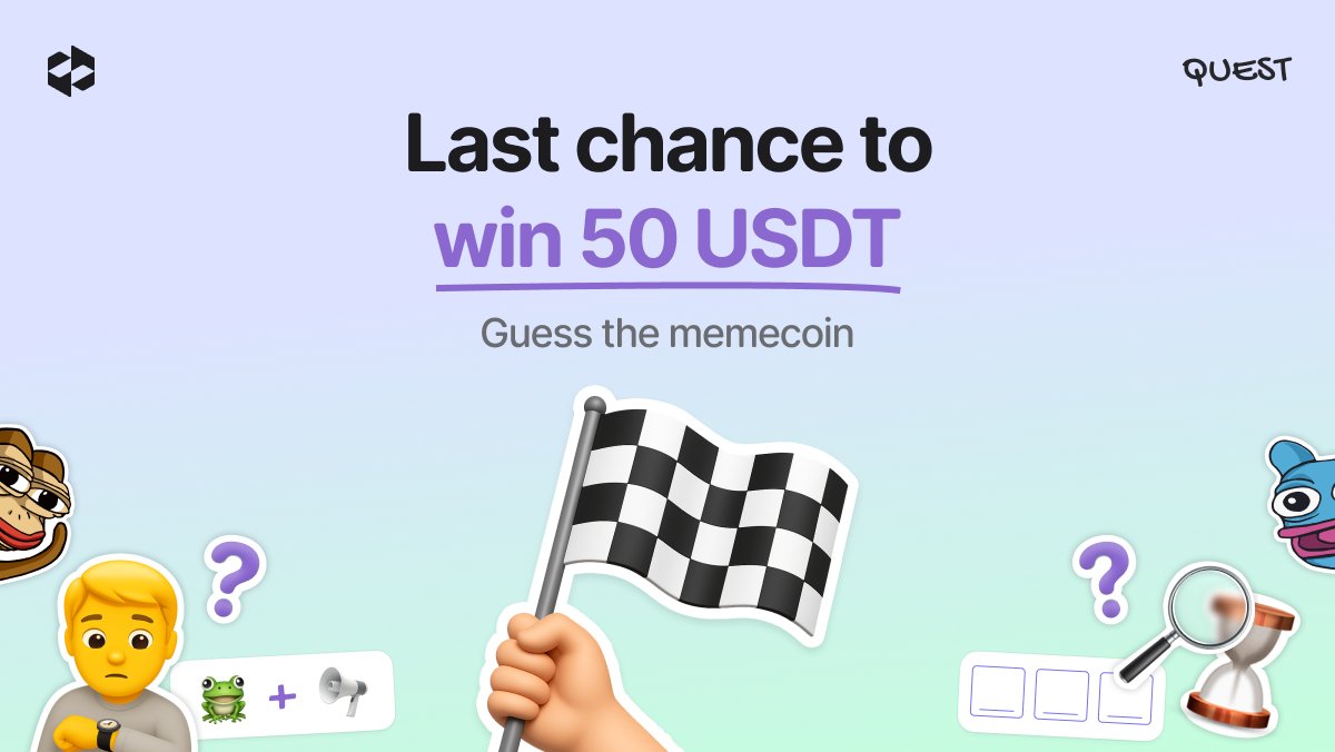 LetsExchange (@letsexchange_io) on Twitter photo ⏳ Tick tock, meme lords!
Our giveaway is ending soon 🐸💸 Powered by <a href="/letsexchange_io/">LetsExchange</a>
🎯 4 winners
🎁 50 USDT each
📅 Ends: 12.08
👀 Have you guessed the coin yet?
Drop your answer in the original giveaway post.
RT + Like = better karma! ⏳ Tick tock, meme lords!
Our giveaway is ending soon 🐸💸 Powered by <a href="/letsexchange_io/">LetsExchange</a>
🎯 4 winners
🎁 50 USDT each
📅 Ends: 12.08
👀 Have you guessed the coin yet?
Drop your answer in the original giveaway post.
RT + Like = better karma!