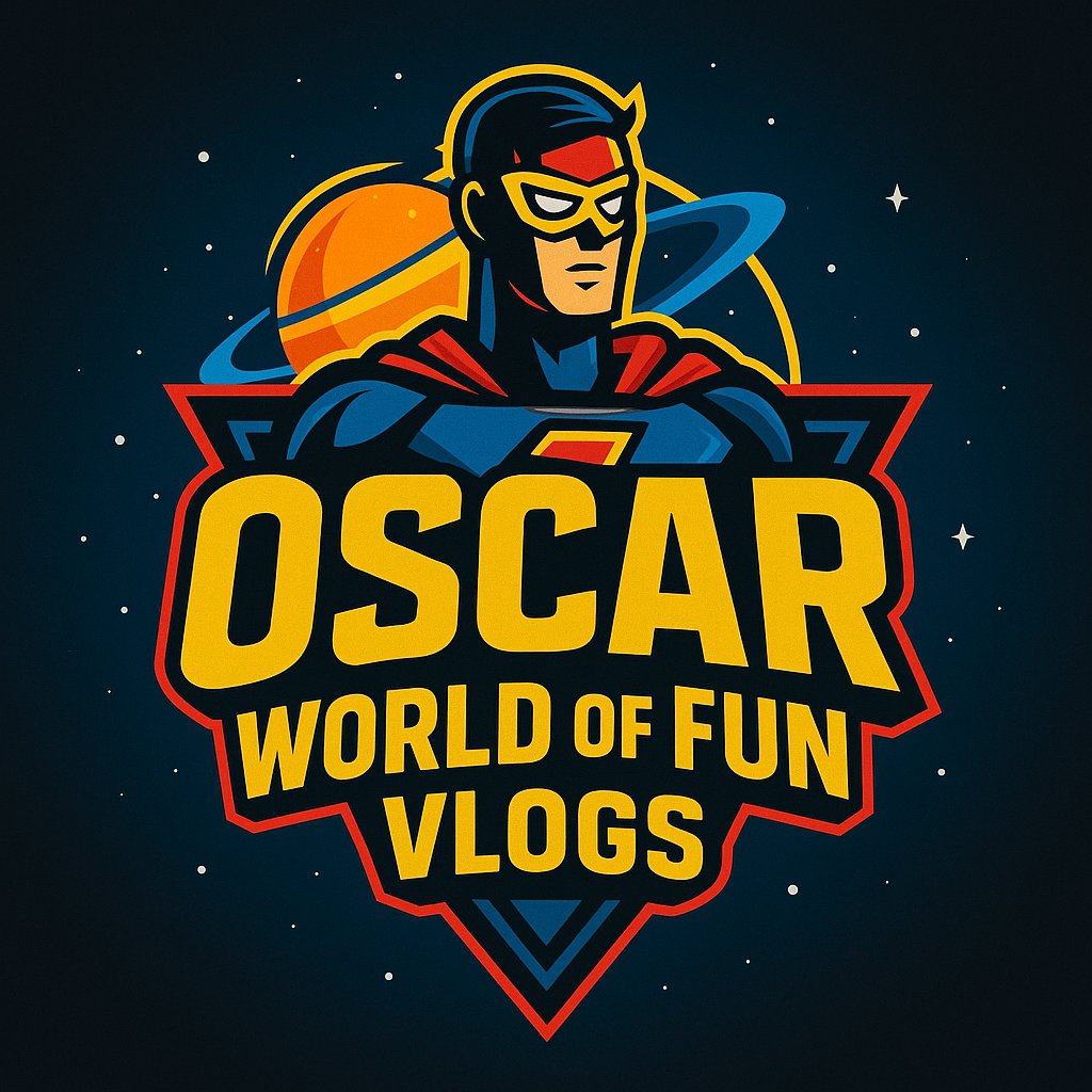 Chloandosc18428's tweet photo. Oscar world of fun logo is officially here it took him a long time to release his channel logo which he showed of on a YouTube live last night. He said it the back drop for his lives and plus it going to be on merch when he gets that sorted https://t.co/M9iHxS1ehh