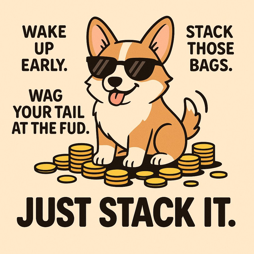 Preciousugo001's tweet photo. ๐ถ๐จ My Welsh Corgi just told me the secret to making it in Web3โฆ
โก๏ธ Wake up early.
โก๏ธ Stack those bags.
โก๏ธ Wag your tail at the FUD.
โก๏ธ JUST STACK IT. ๐พ๐ฐ
#JustStackIt | @zeroauthdao @welsh_community @STX https://t.co/50jVqztyVe