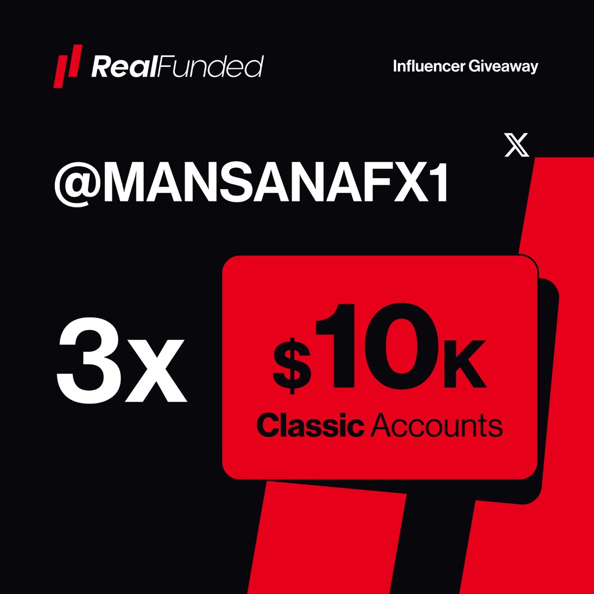 🎉 GIVEAWAY TIME! 🎉

I’ve teamed up with <a href="/RealFundedProp/">Real Funded</a> to give 3 lucky winners their very own funded accounts! 💰🔥

How to Enter:
1️⃣ Follow <a href="/RealFundedProp/">Real Funded</a> and <a href="/MANSANAFX1/">mansanafx1</a>  like their recent posts ✅
2️⃣ Like THIS giveaway post ❤️
3️⃣ Tag 3 friends in the comments 👥

💎 Bonus