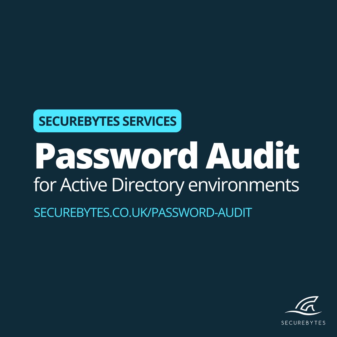 Securebytesltd's tweet image. Weak, reused, or breached passwords can compromise your entire network.

Our Password Audit for Active Directory uncovers risky credentials, exposed logins, and poor policies, with findings delivered in real time via our portal!

Learn more: securebytes.co.uk/password-audit