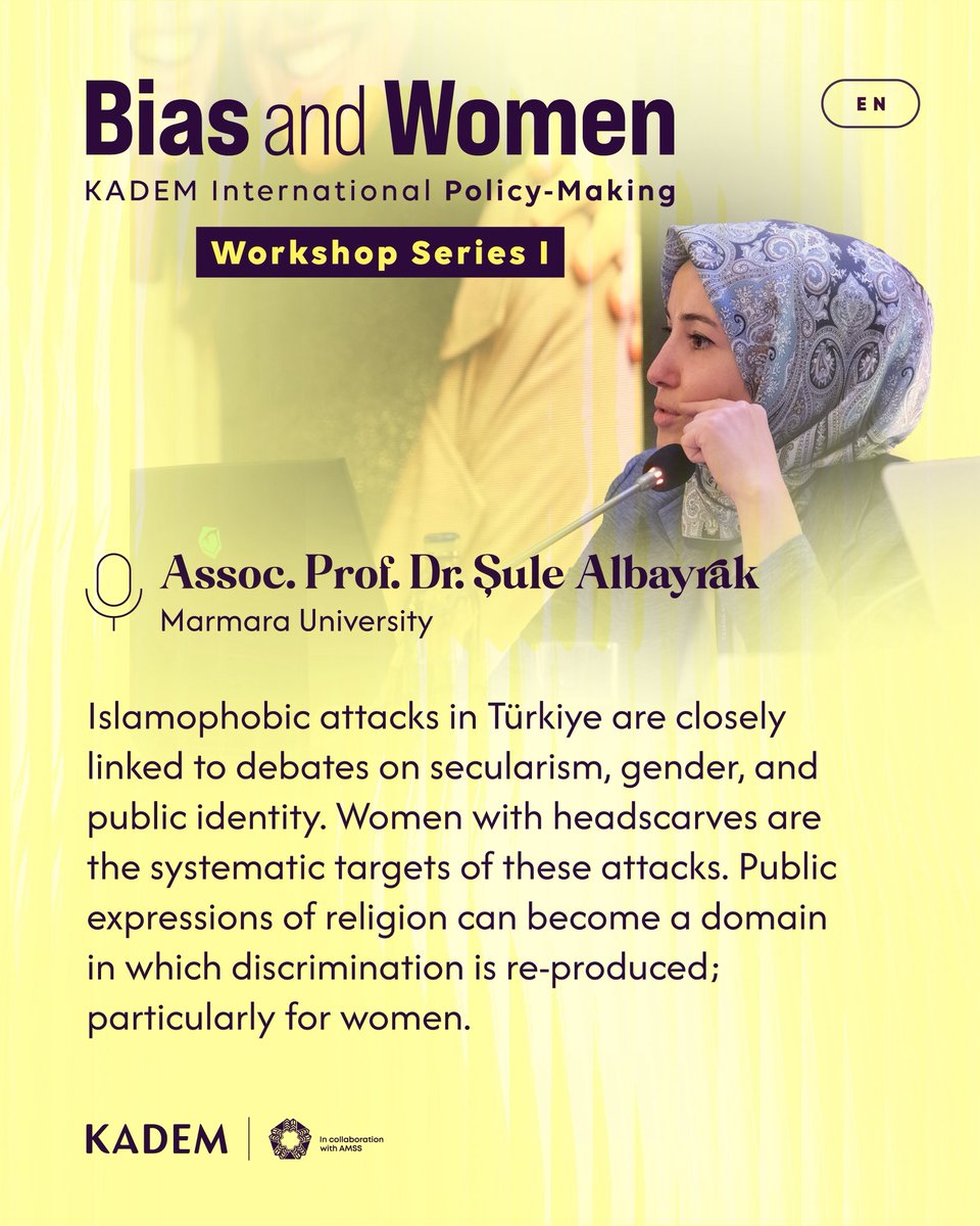 ✍🏻 Önyargı ve Kadın Çalıştayımıza katılan Marmara Üniversitesi Öğr. Üyesi Doç. Dr. Şule Albayrak’ın konuşmasından öne çıkanlar…
#BiasandWomen