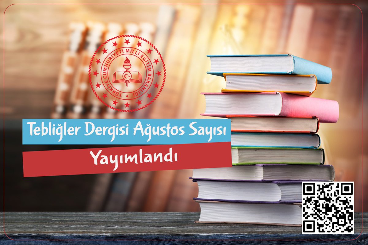 2025 Yılı Ağustos Ayı Tebliğler Dergisi Yayımlandı.

👉🏻 meb.ai/UEApwPo

<a href="/tcmeb/">Millî Eğitim Bakanlığı</a> <a href="/Yusuf__Tekin/">Yusuf Tekin</a>
<a href="/sadoglu_salih/">Salih Sadoğlu</a>