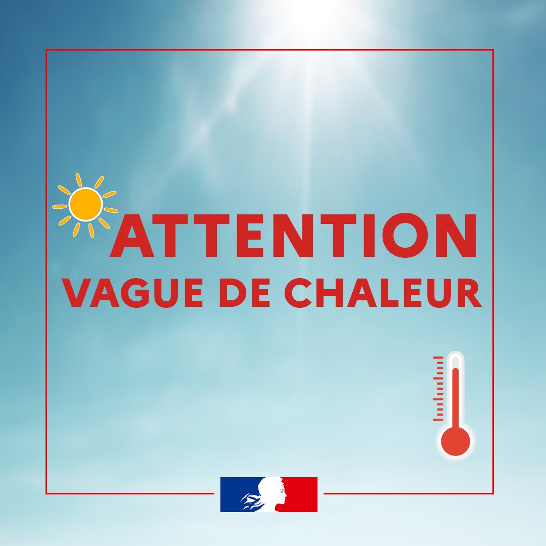 Prefet92's tweet image. 🟡Les #HaustdeSeine sont placés en vigilance jaune pic de chaleur à partir de 12h. 

➡️Buvez régulièrement même sans avoir soif, évitez les boissons sucrées ;
➡️Protégez les plus  fragiles (personnes âgées, femmes enceintes, enfants en bas âge) ;
➡️Pensez à appeler régulièrement…