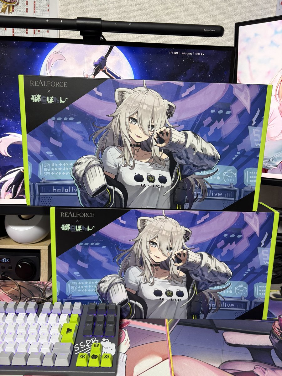 なんか気づいたら、ししろんのキーボード2個になってたw
apexpro（2023）よりかなり使いやすいし静かでよか〜