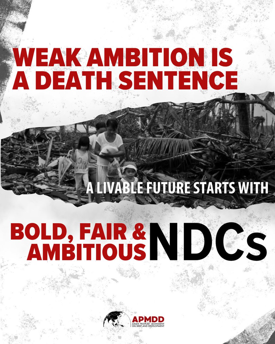 From the frontlines of the climate crisis, we demand bold, fair, and ambitious NDCs:

✅1.5°C targets
📈 Real plans
💰Climate finance
🌾Food &amp; land resilience
🚫No false solutions
⚖️Just transition

📣Tell your government: #BoldFairAmbitious #NDCsNow bit.ly/2025NDCletter