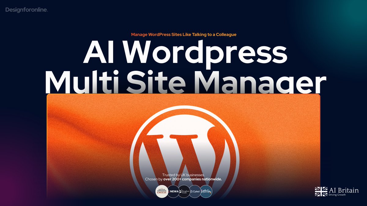 DFO_UK's tweet photo. Calling all Agencies &amp; Businesses who use Wordpress! Do you currently automate tasks, or are you updating posts manually, adding products one at a time, on one website or many?

Learn more about our AI Wordpress Site Manager: https://t.co/CnmVZq55tU

#wordpress #plugin #ai https://t.co/Qh50icEE4x