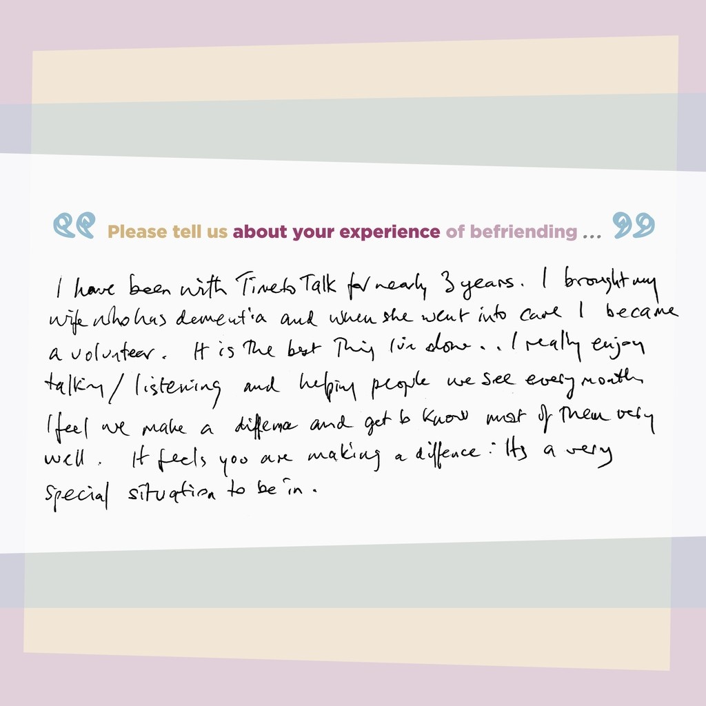 The members of our community really do make a difference, not only to others but also in their own lives.  
There are many different ways of becoming part of our community. If you would like to find out more, there is lots of information on the website. 
tttb.org.uk