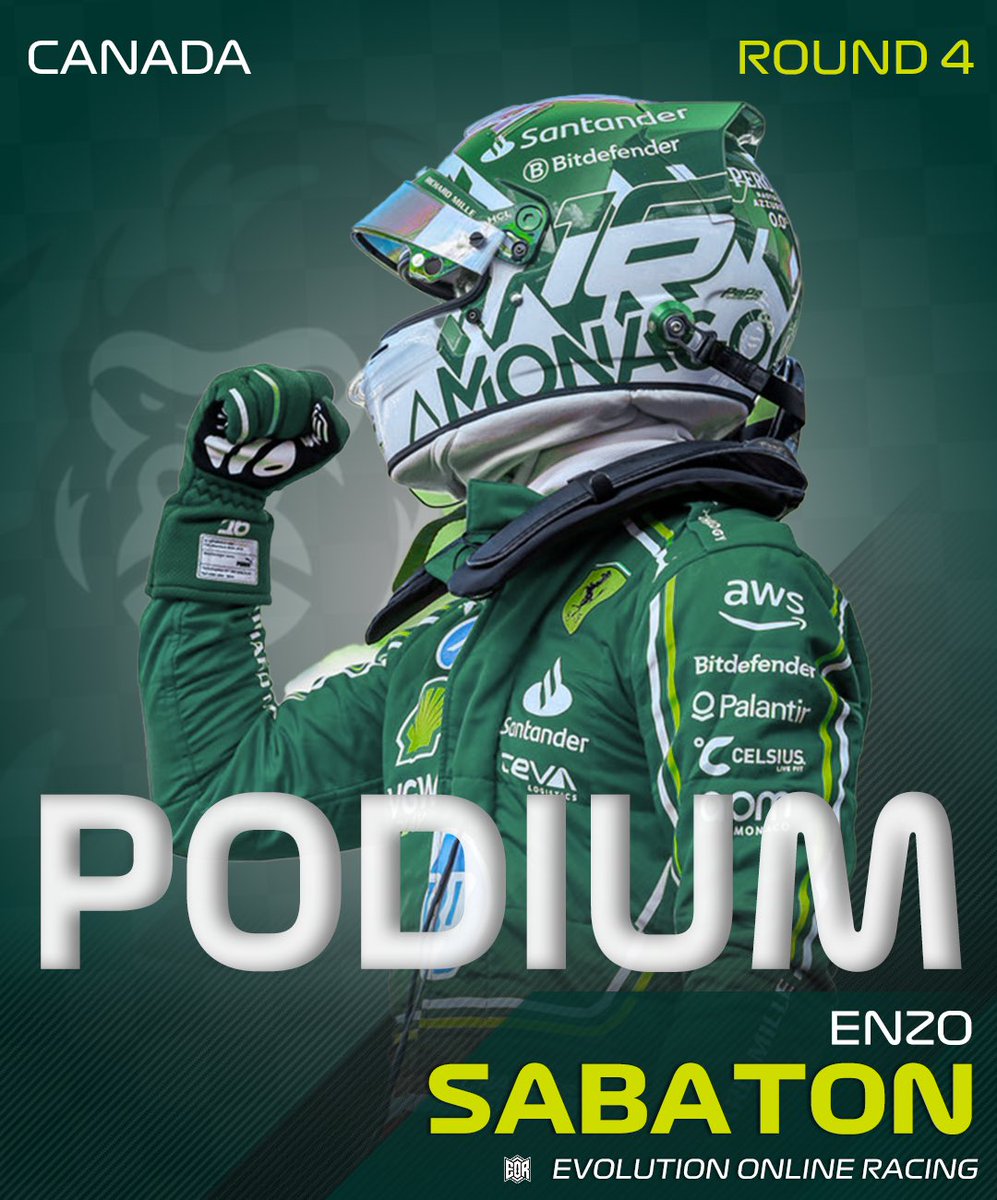 RSC_Esport (@rsc_esport) on Twitter photo โข <a href="/EORFormula1/">Evolution Online Racing</a> PS๐ PODIUM ๐จ๐ฆ
Very good work from Enzo, which puts us 4th in the championship
Well done <a href="/Enzo_Sabaton/">Enzo Sabaton</a> and <a href="/BShadow_69/">Scander Aรฏche</a> for engineering๐ โข <a href="/EORFormula1/">Evolution Online Racing</a> PS๐ PODIUM ๐จ๐ฆ
Very good work from Enzo, which puts us 4th in the championship
Well done <a href="/Enzo_Sabaton/">Enzo Sabaton</a> and <a href="/BShadow_69/">Scander Aรฏche</a> for engineering๐