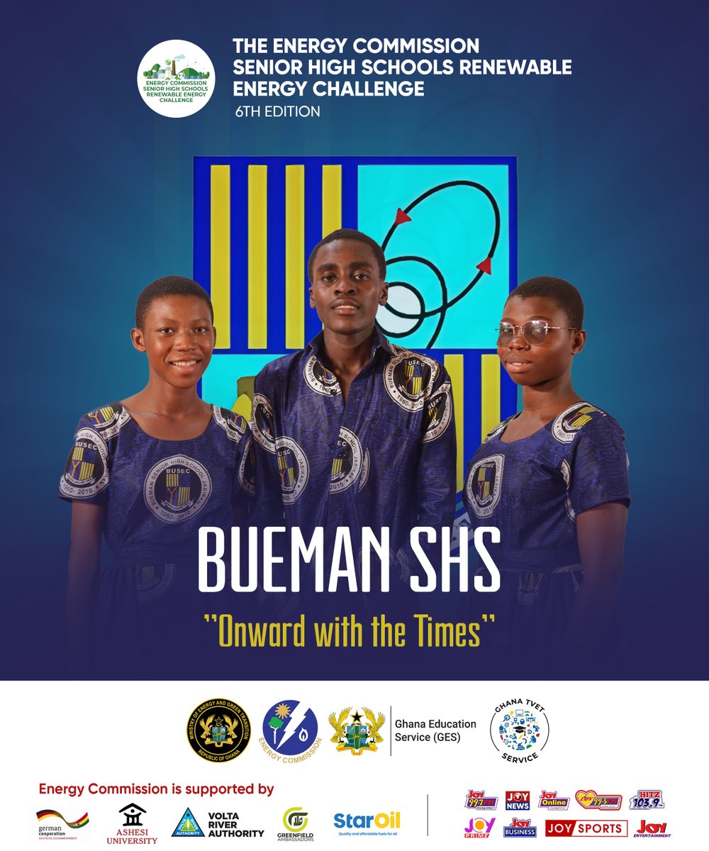 Keeping pace with innovation ⚡💡 Bueman SHS charges forward in the Renewable Energy Challenge with the spirit — Onward with the Times! #ECSHSREChallenge