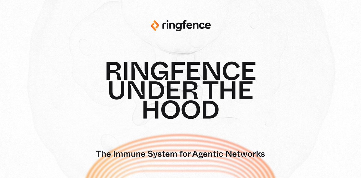 AkRufus26871's tweet image. Security isn’t optional in the agent economy,  it’s foundational.

@RingfenceAI acts as an immune system: identifying threats, quarantining risks, and keeping agent networks safe.

Trust, coordination, and resilience built in.
$RING

#AgentSecurity