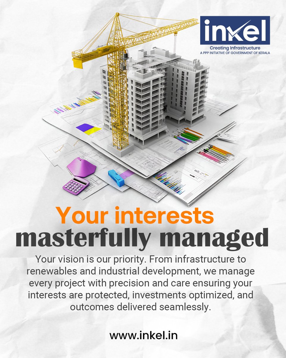 inkel_ltd's tweet image. At INKEL,we turn ambitious plans into reality.

From infrastructure and renewable energy to industrial development,we deliver precision, expertise,and care at every stage-protecting your interests and optimizing your investments.

Visit: inkel.in

#ProjectExecution