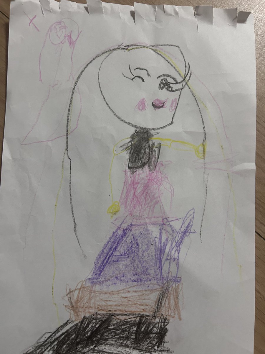 女の子の日で苦しんでたら娘が描いてくれた🥹
ほんまに可愛い絵しか描かなくて宝物🫶❤️