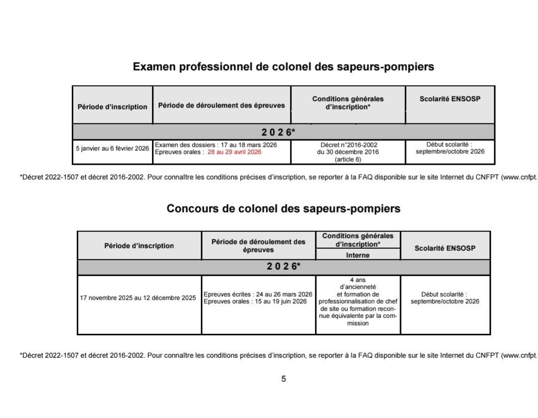 🗓 #SaveTheDate ‼️

Les dates de l'examen professionnel et du concours interne de colonel sont connues, bonne préparation aux futurs candidats ! #ESD9

cnfpt.fr/sites/default/…