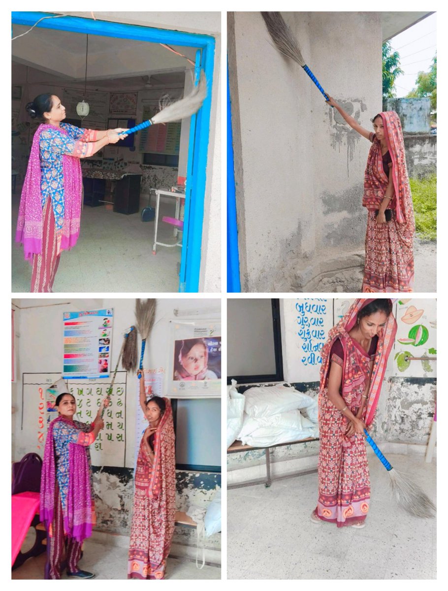 આજરોજ હર ઘર તિરંગા અંતર્ગત કડી ઘટકની દરેક આંગણવાડીમાં સફાઈ કામગીરી કરવામાં આવી<a href="/CMOGuj/">CMO Gujarat</a>
#HarGharTiranga2025
#HarGharTiranga
#Mehsana
#ICDS_Mehsana 
<a href="/ddo_mehsana/">DDO Mehsana</a>
<a href="/CollectorMeh/">Collector Mehsana</a>
<a href="/WCDGujarat/">Women & Child Development, Govt of Gujarat</a>  
<a href="/POICDSMehsana/">ICDS PO MEHSANA</a>