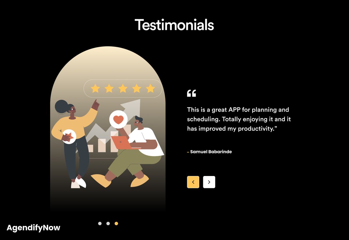 There is a reason why <a href="/AgendifyNow/">AgendifyNow</a> has 5-star ratings on the AppStore and PlayStore. 

See for yourself, download <a href="/AgendifyNow/">AgendifyNow</a> today.

PlayStore: shorturl.at/IGDWw
AppStore: shorturl.at/d2hqA

Have a productive week everyone, guaranteed when you use AgendifyNow 😁