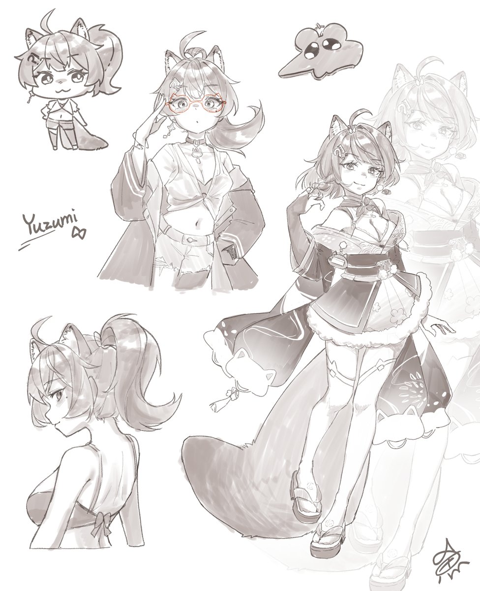 第三天!
是澀氣租咪🧡
#YuzumiArt