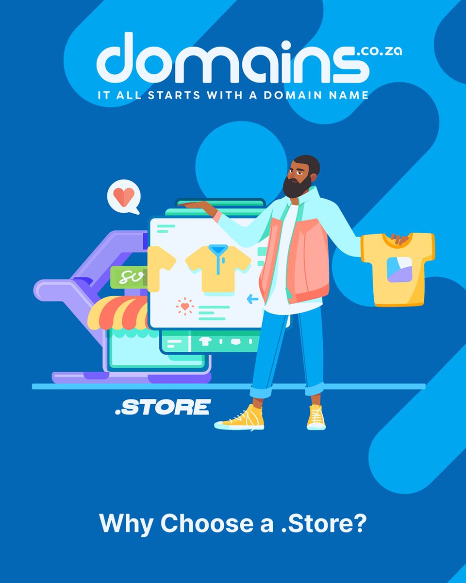 domainscoza's tweet photo. A domain like .STORE instantly tells the world what you do. Itβs clear, catchy, and made for selling online. Boost your brandβs visibility and stand out in a crowded market. Learn more about . STORE here: https://t.co/keweuc7dwg
#ecommerce #domains #dotstore https://t.co/DxrXbcxM9C