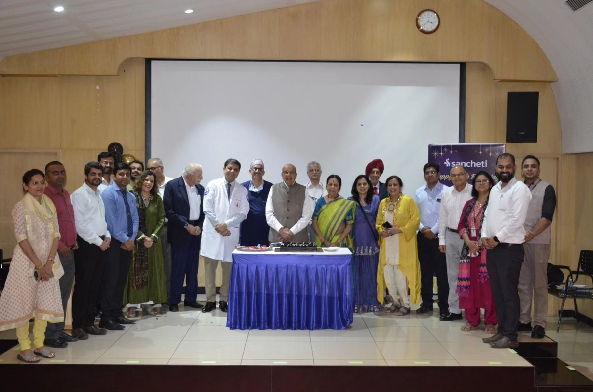 MedNewsroom's tweet photo. Sancheti Hospital, Pune, marked the 89th birthday of its Founder President, Dr. K.H. Sancheti, with pride, gratitude, and celebration — honoring decades of excellence in healthcare. 🎉🏥

Details: https://t.co/LhCgci6gr1

#SanchetiHospital #HealthcareExcellence #Pune https://t.co/9V0jBEjr8T