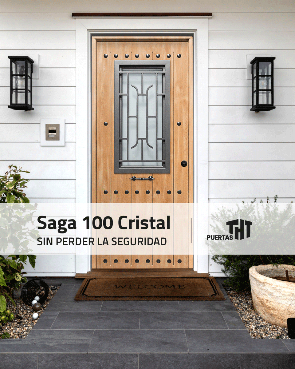 ✨ Ilumina tu entrada sin perder seguridad.

La Saga 100 Cristal combina cristales estratégicos con la protección del acero, aportando luz natural y estilo a tu hogar. Seguridad y diseño en perfecta armonía.

☎️951 17 81 91
🔗 puertastht.com