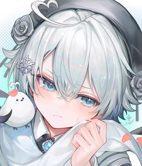 #私はこういう絵師です見た絵師全員参加 白髪と美少年が好きです