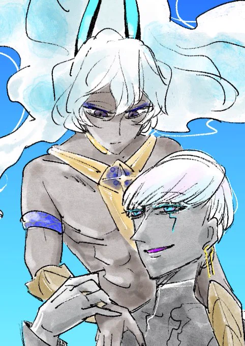 ジュナオのブルーのアイシャドウ塗るのたのしかったです(そこ?)