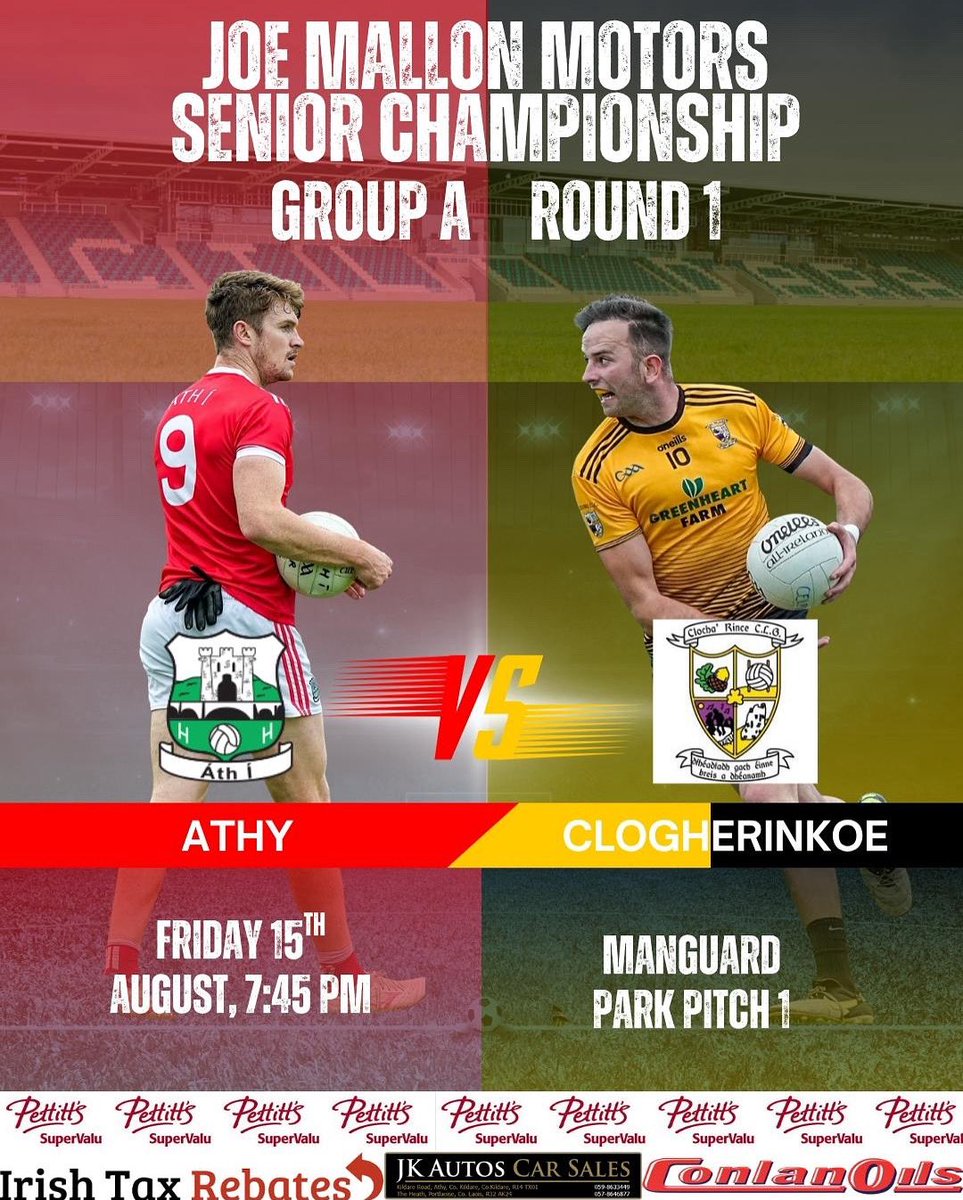 Ádh Mór Leaids 🔴⚪️ <a href="/KildareGAA/">Kildare GAA</a> <a href="/JoeMallonMotors/">Joe Mallon Motors</a> <a href="/ClogherinkoeGAA/">Clogherinkoe GAA</a> <a href="/KildareFan2025/">Really Unofficial</a>
