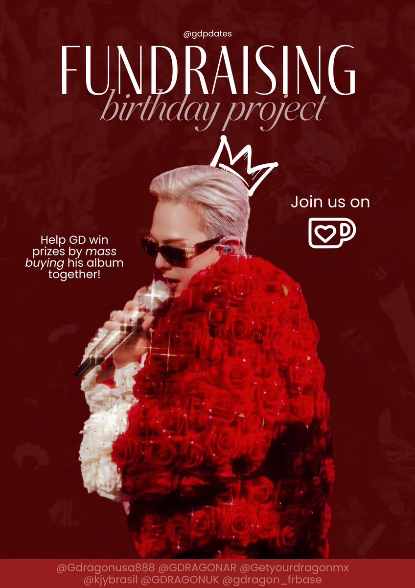 ü (@gdpdates) on Twitter photo 🎉 GDRAGON BIRTHDAY PROJECT
📷 #UBERMENSCH_PARTY_FORGD 📷
We have Collaborated with <a href="/GDRAGONUK/">GDRAGON UK</a>. <a href="/Gdragonusa888/">GDRAGON USA</a>, <a href="/gdragon_frbase/">GDRAGON FRANCE</a>, <a href="/VIPUNIAO/">UNIÃO VIP</a> and others for a G-DRAGON birthday project!
🚨 From now until GD’s birthday, mass buy physical & digital albums to help Chart GD and 🎉 GDRAGON BIRTHDAY PROJECT
📷 #UBERMENSCH_PARTY_FORGD 📷
We have Collaborated with <a href="/GDRAGONUK/">GDRAGON UK</a>. <a href="/Gdragonusa888/">GDRAGON USA</a>, <a href="/gdragon_frbase/">GDRAGON FRANCE</a>, <a href="/VIPUNIAO/">UNIÃO VIP</a> and others for a G-DRAGON birthday project!
🚨 From now until GD’s birthday, mass buy physical & digital albums to help Chart GD and