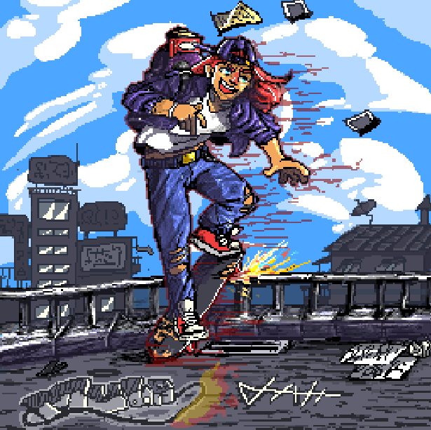 DavibigZ's tweet image. ta ai um desenho do gillio do #equinociorpg  fazendo um slide e com algumas referenciaszinhas.
estou curtindo dmais essa campanha &amp;gt;:D