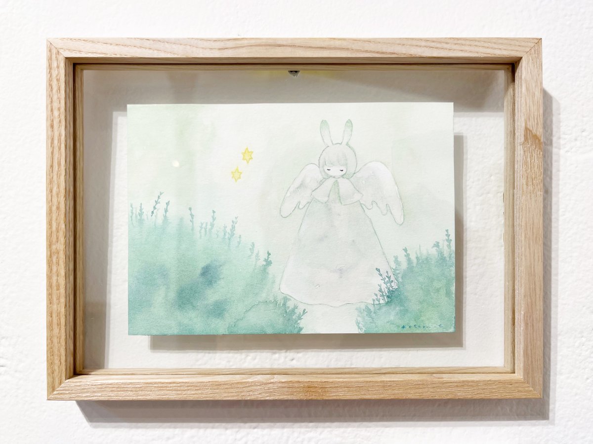 ✨ 抽象的な水彩+鉛筆画 フレーム付き 【公式通販】