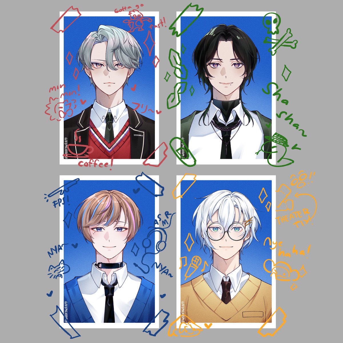 By The Beat HS AU 

#FreoChrome #Seiblue #Kaepix #GinjoCanvas