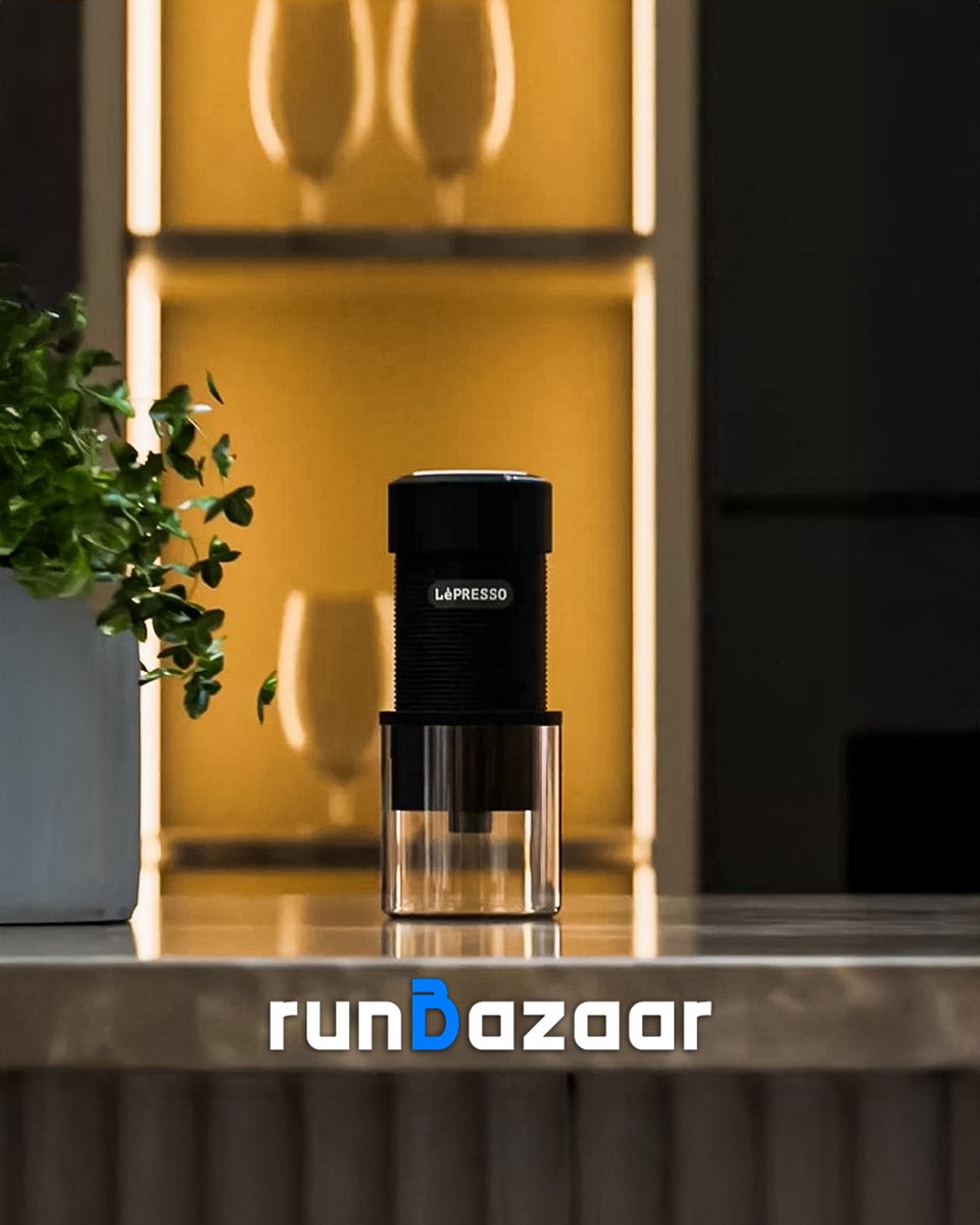 RunBazaar's tweet photo. Brew café-quality espresso anywhere with the LePresso Professional Hand-Press Espresso Maker ☕
💪 9-bar pressure for rich, full-bodied espresso
🍶 80mL tank, brews up to 2 cups at once
🔧 Durable stainless steel & aluminum alloy design
🔋 Manual operation, portable & travel-friendly
Perfect for travel, camping, or at home!

⚡ Buy now and enjoy:
🚚 Same Day & Night Delivery
🛡️ 2 Years Guarantee
🔁 45 Days Returnable

📱IOS App Link: https://t.co/b6SsXVWX3h
📱Android App Link: https://t.co/xkqdIdLr9P
📍 Shop now: https://t.co/5aQ3vB1JsW
🌐 Website: https://t.co/tniix2nUFY
📞 For inquiries: +971 800767636
✉️ info@runbazaar.com