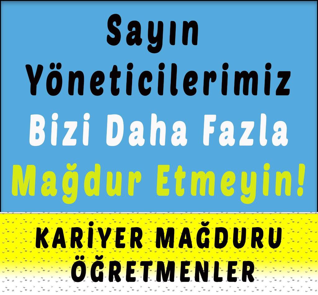 nac_servet52079's tweet photo. @Fatmatderin @Yusuf__Tekin @RTErdogan @_aliyalcin_ Ömk ile 657 de çalıştığımız yıllar yok sayıldı. #kariyermagdurlari öğretmenlerin sesini duyun lütfen.
#kariyermagdurlari
@EgitimBirSen
@MemurSenKonf
@talatyavuz29
@kamudanhavadis
@ogretmenlersyfs
@memurlarnet
@memurlar
@turkegitimsen https://t.co/TbYNxC1Yru