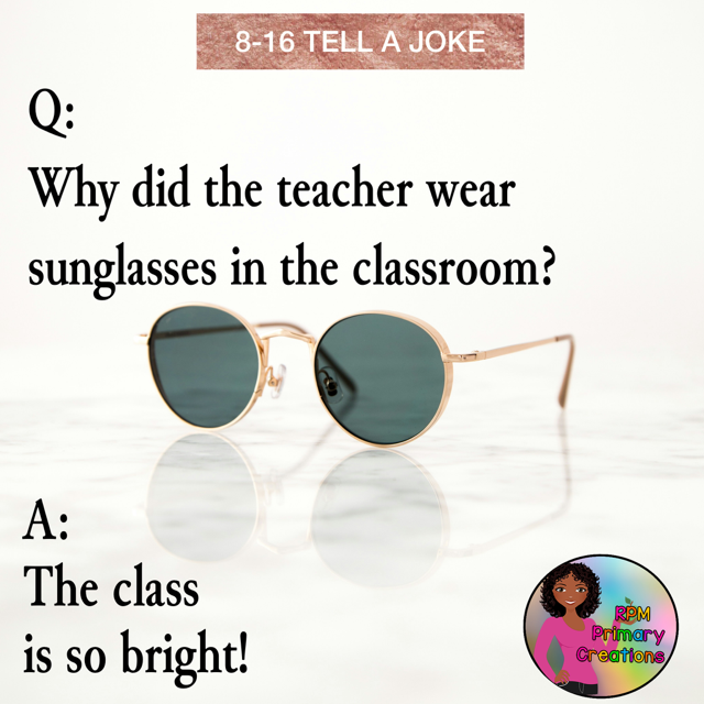 RPMPCreations's tweet photo. It's National Tell a Joke Day! Do you have any teacher jokes to share? https://t.co/yvGYRYukUd