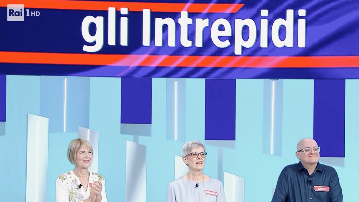 statisticheRaC's tweet image. Menzione speciale per un’idea arguta, da veri enigmisti, sul nome della squadra: in tre da Padova, cioè in-tre-PD e quindi Intrepidi! Benvenuti ai nuovi campioni di #reazioneacatena che il #10agosto vincono subito 17.125 €… e un premio per il record di citazioni sui social 🤭