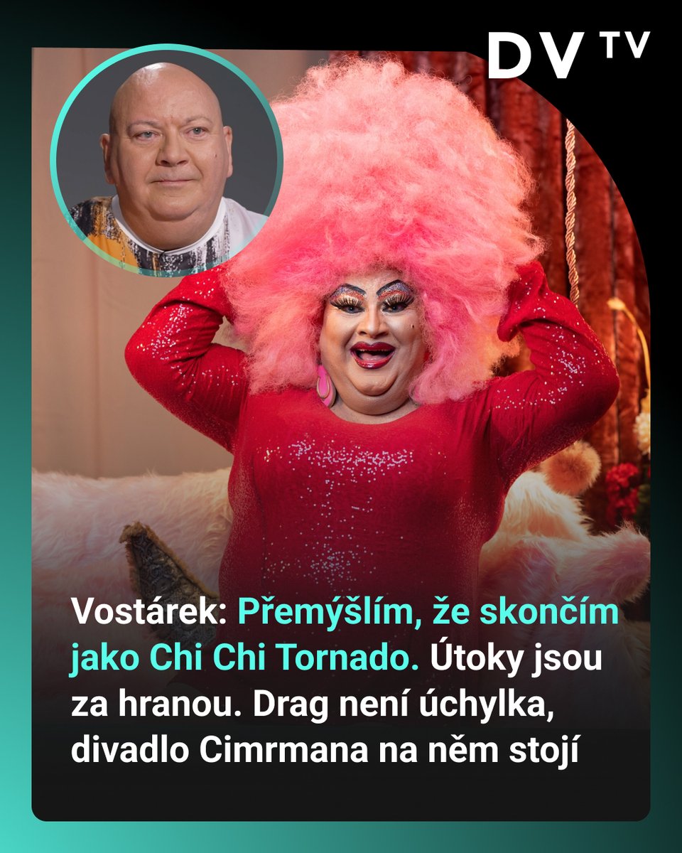 DVTVcz's tweet image. 💬| „Pořad Chi Chi na gauči je hodně provokativní, takže jsem čekal nějaké reakce. Tak hlubokou nenávist a útoky za hranou lidskosti jsem ale nečekal. Rozhodnutí Ondřeje Brzobohatého nevystupovat jako Tiffany Richbitch chápu, protože nad tím už přemýšlím taky,“ říká Petr Vostárek…