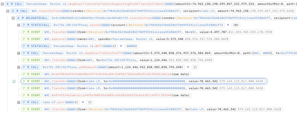 TenArmorAlert's tweet photo. 🚨TenArmor Security Alert🚨
Our system has detected that #WXC on #BSC was attacked, resulting in an approximately loss of $30.9K.
It appears that the token burn mechanism, triggered when selling tokens to the pair, was exploited by the attacker.
Attack transaction: https://t.co/8STJVEAI54
With TenArmor’s TenMonitor, you get early detection and automated response to on-chain attacks.
Need protection? Reach out anytime!
#TenArmorAlert #TenArmor